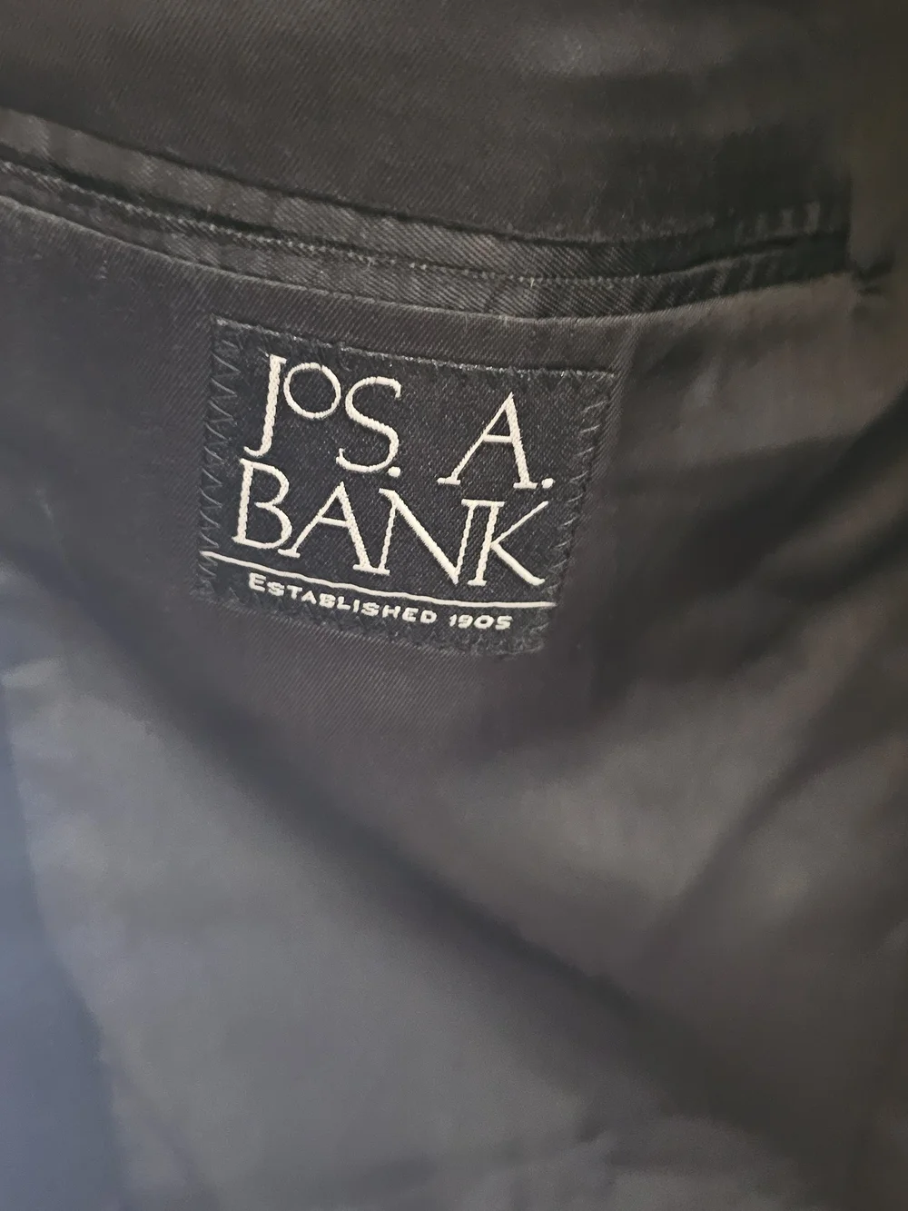 Jos A Bank 100% Cashmere Black Blazer Sport Coat 42 Long 42L